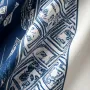 ChArmkpR Mens Shirt Vintage Geometric Print Patchwork Lapel Short Sleeve Shirts Summer Holiday Beach Shirt
