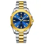 POEDAGAR Fashion Waterproof Business Quartz Watch Calendar Week Luminous Stainless Steel Strap Men Wristwatch