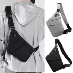 Sports Anti-Theft Thin Chest Bag Lightweight Close-fitting Travel Sling Bag Waterproof Zipper Layered Storage Crossbody Bag