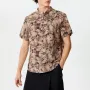 INCERUN Men Shirts Retro Floral Print Short Sleeve Shirts Summer Daily Casual Shirts