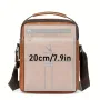 WEIXIER PU Leather Men's Messenger Bag Trend Retro Business Men's Shoulder Bag Waterproof Carry-on Bag Crossbody Bag Men's Backpack