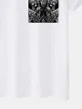 Mens Ethnic Paisley Print Crew Neck Short Sleeve T-Shirts