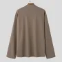 INCERUN Men Simple Textured Cardigan Sweater Comfortable Loose Fit Botton Front Lapel Thick Sweater Cardigan for Men Fall Plus Size S-5XL