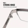 1 Pair Half Frame Anti-blue light HD Reading Glasses Business Style Men's Presbyopia Eyewear Glasses