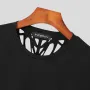 Camiseta INCERUN para hombre, moda informal, con espalda hueca, lisa, combina con todo, de manga corta, tallas S-5XL