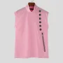 INCERUN Mens Casual Daily Print Vest Stretch Turtleneck Tank Top for Male