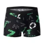 4 calzoncillos bóxer para hombre, ropa interior estampada a la moda, cómodos, transpirables, informales, cortos.