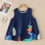 ZANZEA - Camisetas sin mangas con cuello redondo y estampado gráfico para mujer, estilo casual, estilo playero, de corte A