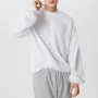 INCERUN Herr Enfärgad Tröja Avslappnad Bekväm Överdimensionerad Fuskpäls Långärmad Tröja Plusstorlek Rund Halsad Pullover för Herr Höst Vinter