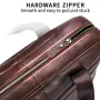 BULLCAPTAIN Briefcase Shoulder Messenger Bags Men's Genuine Leather 14-inch Laptop Bag's Men's Briefcase Office Business Handbag