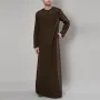 Men Solid Color Elegant Long Sleeve Kaftan Shirts 
