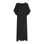 ZANZEA Plus Size Women Bohemian Long Dress Short Sleeve Hollow Out Robe Kaftan Solid Beach Maxi Dress