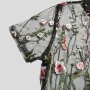 INCERUN Men Lace Shirts Fashion Printed Shirts Men Short Sleeve V Neck Blouse Leisure Embroidered Button Man See Through Chemise 5XL