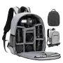 Camera Backpack Bag with Waterproof Cover Multi-Compartment Design for Camera Accessories Laptop Tripod Strap Outdoor Photography Travel