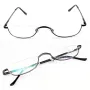 HD Half Moon Reading Glasses Metal Frame Lightweight Eyeglasses for Unisex Vision Care +1.5~+3.5 Diopter