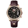POEDAGAR Men's Waterproof Luminous Quartz Watches Fashion Multi-function Business Casual Wristwatch