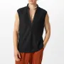 INCERUN Mens Textured V-Neck Sleeveless Tank Micro Sheer Comfortable Breathable Vest