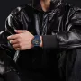 NAVIFORCE Men's Luxury Quartz Watch Waterproof Silicone Strap High Quality Sport Wristwatch for Active Lifestyle