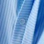 INCERUN Mens Shirt Striped Stand Collar Short Sleeve Top Shirts Summer Daily Casual Male Clothing Solid Color Shirts