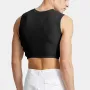 INCERUN Men Tank Top Patchwork Elastic Curved Hem Vests Sleeveless Streetwear Tanks Fashion Casual Men Clothing
