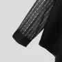 INCERUN Men Mesh Patchwork V-neck Long Sleeve Shirt Fashion Comfy Smooth Fabric Lapel Top Male for Spring Fall