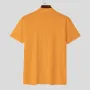 INCERUN Mens T Shirt Solid Color Stand Collar T-shirt Summer Comfy Cool V Neck Short Sleeve Tshirts Top Male Clothing