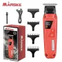 MARSKE MS-5062 Hair Clipper for Men USB Rechargeable LED Display 1800mAh Battery Stainless Steel Blade Adjustable Cutting Cordless