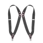 Stylish Elastic Formal Men's Suspenders with Side Clips Adjustable Length Back Braces Trouser Strap Belt for Daily Wear Casual Outfits Vacations Work