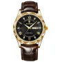 POEDAGAR Luxury Business Men Watches Waterproof Luminous Leather Quartz Watch Fashion Date Week Men's Wristwatch