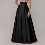 ZANZEA Stylish Women High Waist A-line Long Skirts Summer OL Work Skirt Jupe Female Solid Party Maxi Skirts Faldas Saia