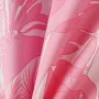 INCERUN Erkek Gömlek Moda Pembe Çiçekli Mavi Çizgi Patchwork Tasarım Yarım Kollu Gömlek Yaz Plaj Gömlekleri Üst