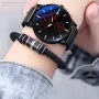AIYISHI Men Simple Luxury Fashion Quartz Watch Luminous Waterproof Watch Stainless Steel Mesh Strap Sport Watch Fashion Wrist Watches
