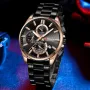 CURREN Men Multifunction Waterproof Luminous Hands Quartz Watch Chronograph Date Stainless Steel Business Casual Wristwatch