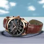 POEDAGAR Men Watches Waterproof Luminous Calendar Quartz Watch Stainless Steel Leather Watch Fashion Luxury Business Wristwatch