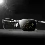 Photochromic Auto Zoom Reading Glasses HD Near Far Anti-blue Light Business Presbyopia Glasses