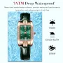 POEDAGAR Fashion Rectangular Quartz Watch Female Luxury Elegant Clock Waterproof Leather Band Creative Diamond Women Watch