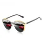 Mens Polarized Sunglasses Luxury Fashion Cat Eye Retro Metal Colorful Lens Oculos UV400 Sun Glasses