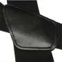Men's Suspenders With 5cm Widened And Comfortable Elastic Straps, Adjustable 4 Clips For Trousers, Classic Black Suspenders Elastic X-Back