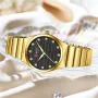 CURREN Women's Simple Rhinestones Quartz Watches Fashion Luminous waterproof Stainless steel Ladies Wristwatches