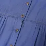 ZANZEA Women Vintage Round Neck Denim Dresses Casual Lantern Sleeve Solid Maxi Dress