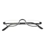 HD Half Moon Reading Glasses Metal Frame Lightweight Eyeglasses for Unisex Vision Care +1.5~+3.5 Diopter
