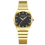 CURREN Women's Simple Rhinestones Quartz Watches Fashion Luminous waterproof Stainless steel Ladies Wristwatches