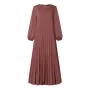 ZANZEA Fashion Women Ethnic Dress Elegant Lantern Sleeve Maxi Dresses Plain A-Line Sundress
