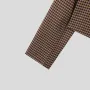 INCERUN Erkek Ekose Metal Düğmeli Ceket Kırpılmış Üst Moda Kısa Günlük Yaka Ceketler Büyük Beden İlkbahar Sonbahar S-5XL