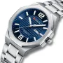 CURREN Men's Stainless Steel Quartz Watch Waterproof Calendar Business Casual Wristwatch Fashion Design with Watch Box