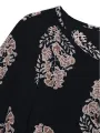 ZANZEA Plus Size Women Mid Long Dress Retro Floral Printed 3/4 Sleeve Beach Midi Dresses