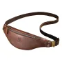 BULLCAPTAIN Riñonera de piel auténtica para hombre, bandolera informal de piel de Caballo Loco, clásica, retro, para exteriores, para montañismo, para teléfono móvil