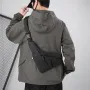 Fashion Anti-Theft Men's Chest Bag Casual Outdoor Sports Waterproof Cycling Triangle Sling Bag with Multiple Compartments