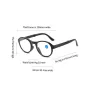 Portable Folding Reading Glasses Fashion Far-sighted Eyewear with Plastic Case Anti Blue Ultralight Diopter Eyeglasses 1.5 To +3.5