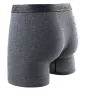 Conjunto de 4 calzoncillos bóxer largos de algodón para hombre, cómodos y antidesgaste, con dobladillo antivuelco y cintura media.